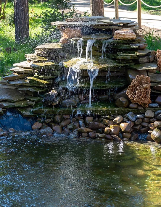 Brunnen Wasseranlage Gartenbau Landschaftsbau Erhard GmbH